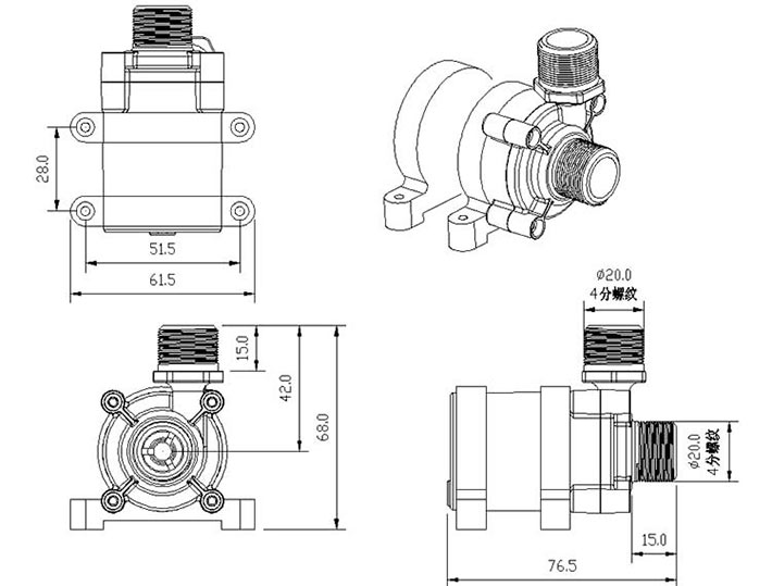 VP40F dimensions