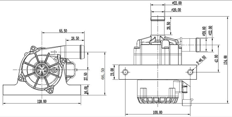 vp62e dimension
