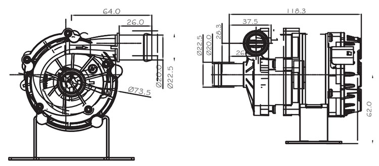 vp80b dimension
